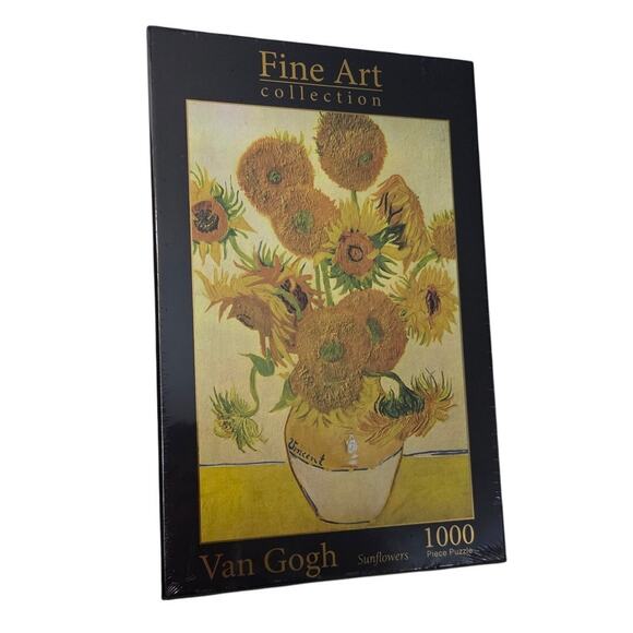 NEW Sealed Fine Art Collection Vincent Van Gogh Sunflowers Puzzle 1000 Pcs - Picture 2 of 6